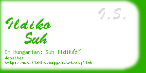 ildiko suh business card